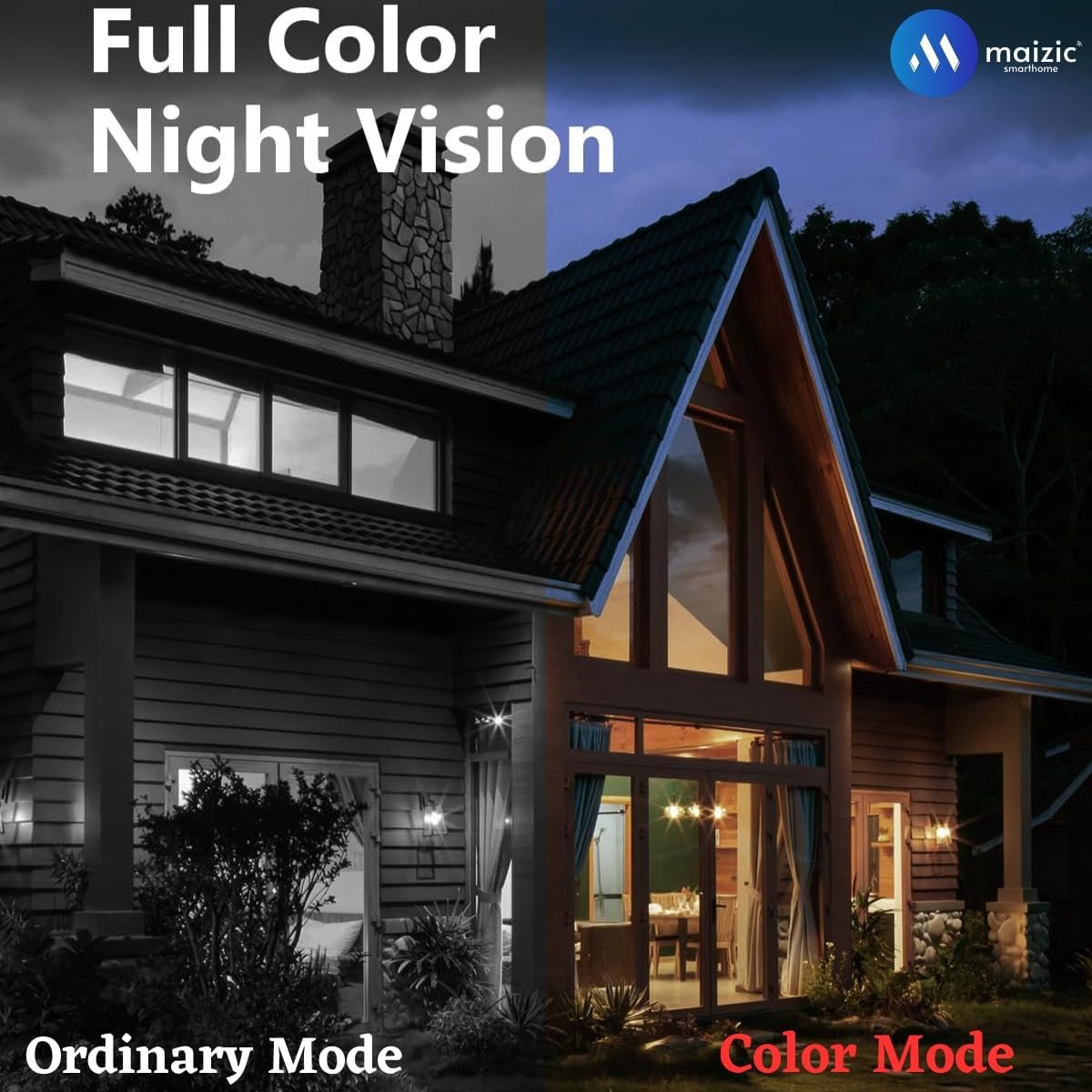 Maizic Smarthome Supercam 5+5 MP CCTV Camera 360° Security Wi-Fi Camera for Home, Pan & Tilt, Color Night Vision 20M, Smart Motion Tracking, 2-Way Talk (S- Pack of 2 Supercam WiFi Indoor) - Image 2