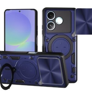 YUWOO ShieldX Series Back Cover for Oppo A5 Pro 5G|ShieldX Technology|Built-in Ring Stand|Camera Protection|Rugged Armour Back Cover for Oppo A5 Pro 5G