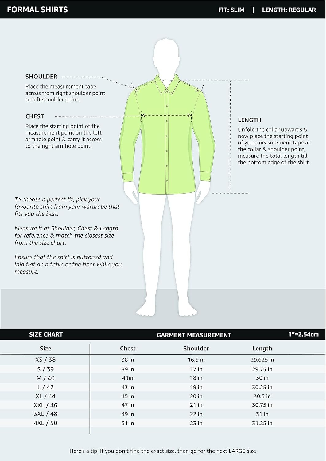 Amazon Brand - Symbol Men's Solid Cotton Slim Fit Formal Shirt | Plain | Full Sleeve - Image 6