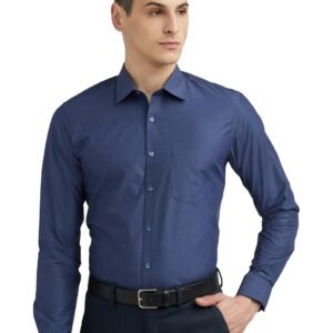 Van Heusen Solid Formal Shirt for Men| Premium Cotton| Full Sleeves| Slim Fit |Breathable Fabric