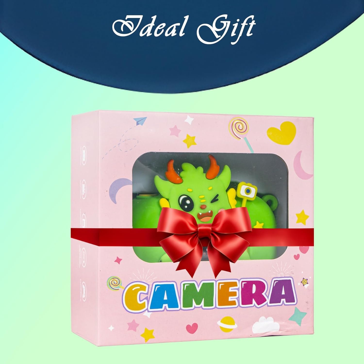 Wishkey Kids Digital Camera, Dinosaur Design, 2.0-Inch Display Support 4GB SD Card, Photo/Video Recorder with Games, Blue, for Boys Age 8-10 Years, Fun Gifts for Boys Girls Kids - Image 4