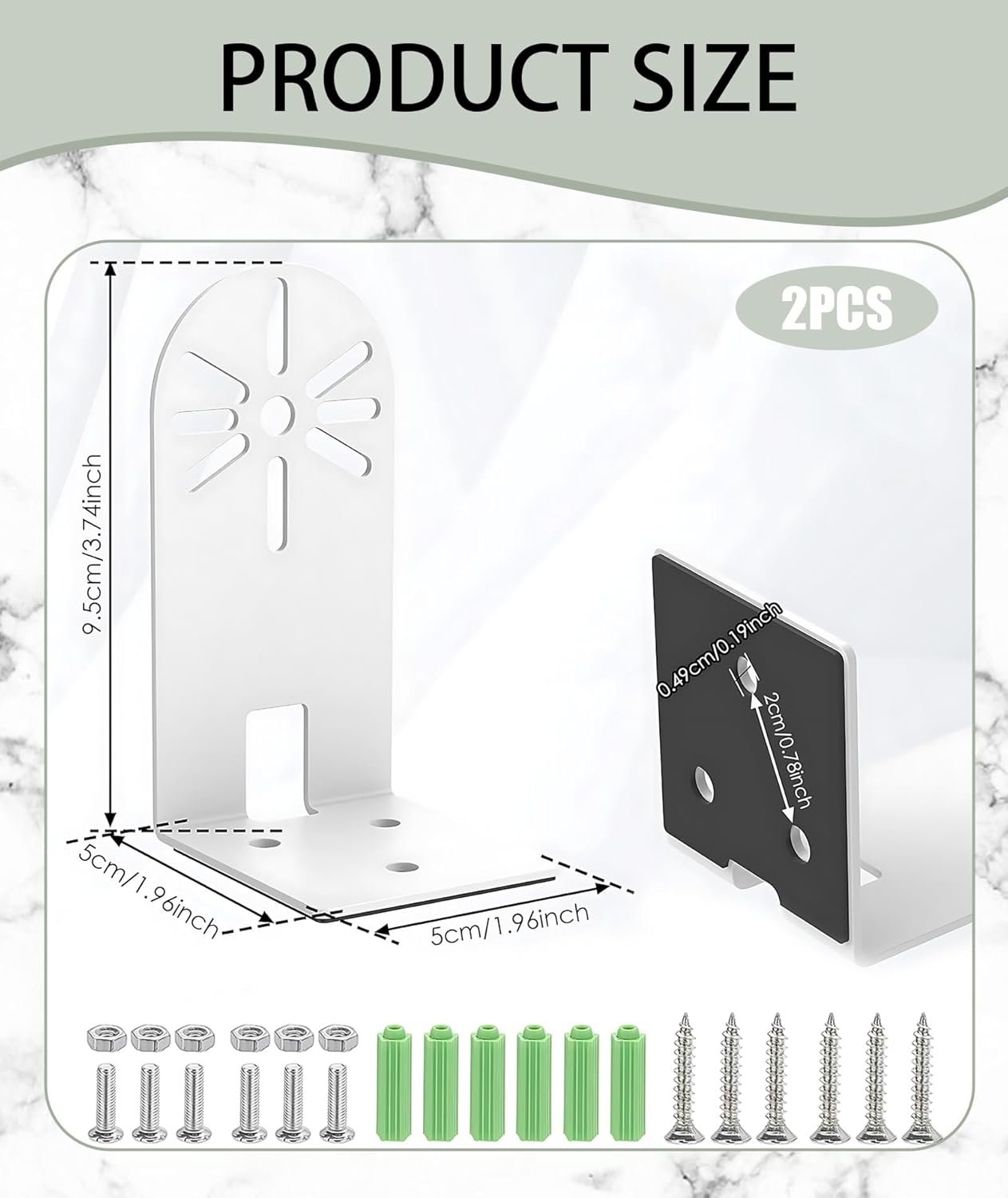 2 PCS Holder Camera, CCTV Camera Stand, Heavy Duty CCTV Camera Stand Wall Mount Bracket for Security Cameras Holder for Indoor - Image 7