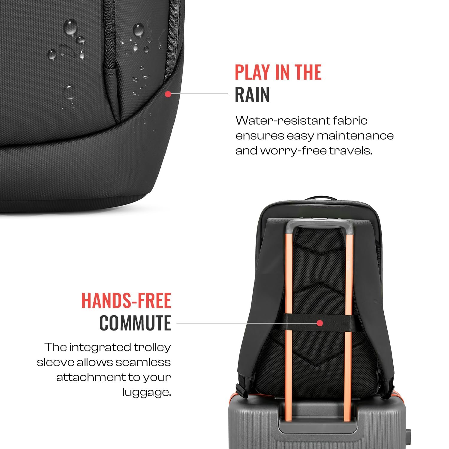 Urban Jungle by Safari, The Hive, Daily Commute & Office backpack | Premium fabric | Water Resistant | 180° Flat-open | Zipper Side Pockets | With Laptop & Tablet Sleeve Workpack - Image 4