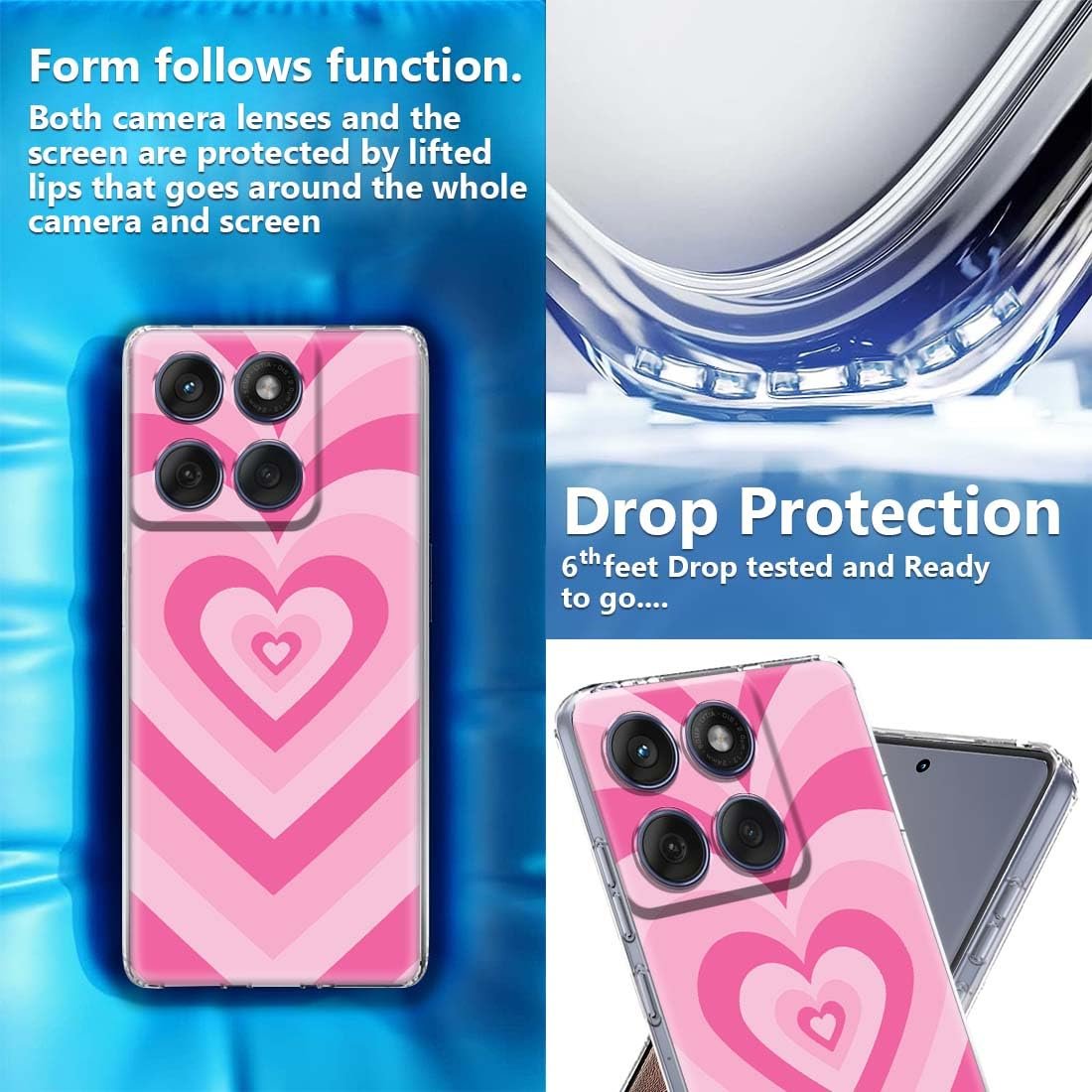 Fashionury Designer Soft Back Cover Case Compatible for Moto Edge 60 Fusion, Printed,Transparent,Flexible, Silicon for Motorola Edge 60 Fusion -D3167 - Image 3