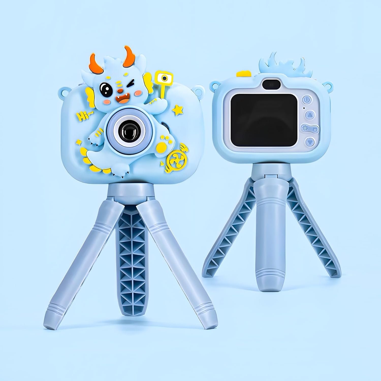 Wishkey Kids Digital Camera, Dinosaur Design, 2.0-Inch Display Support 4GB SD Card, Photo/Video Recorder with Games, Blue, for Boys Age 8-10 Years, Fun Gifts for Boys Girls Kids - Image 2