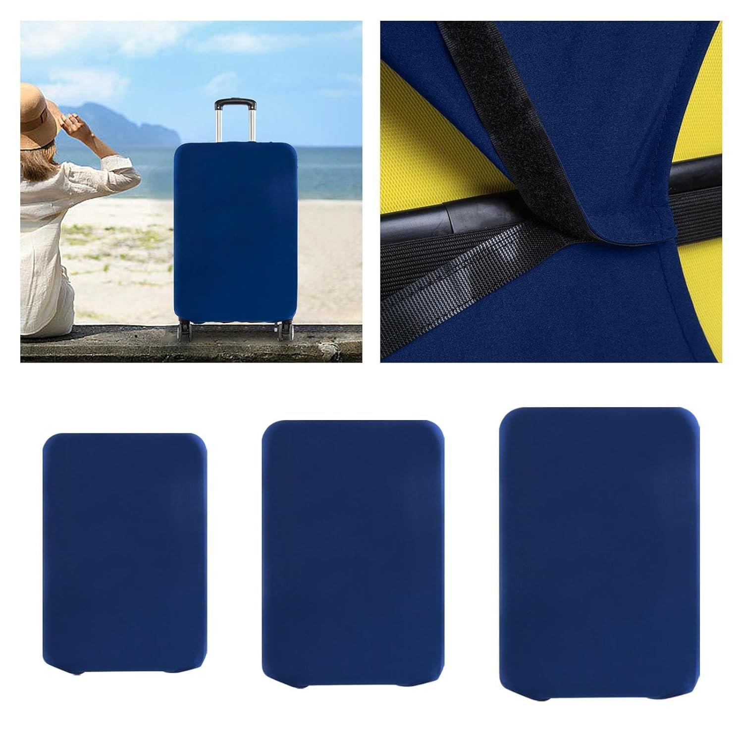 Trolley Case Cover Flexible Scratch Resistant Suitcase Protective Cover 20inch|Portable Digital Weighing Scale for Gas Cylinder, Luggage, Travel, Bag for Women&Men, Rolling Luggage Bag| - Image 4