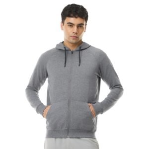 Boldfit Sweatshirt for Man Zipper Hoodies Jackets for Men Stylish Latest Hoodies Man Winter Wear Pullover Casual Sweat Shirt Travel Office Outdoor Cotton Blend with Pockets Full Zipper – Black