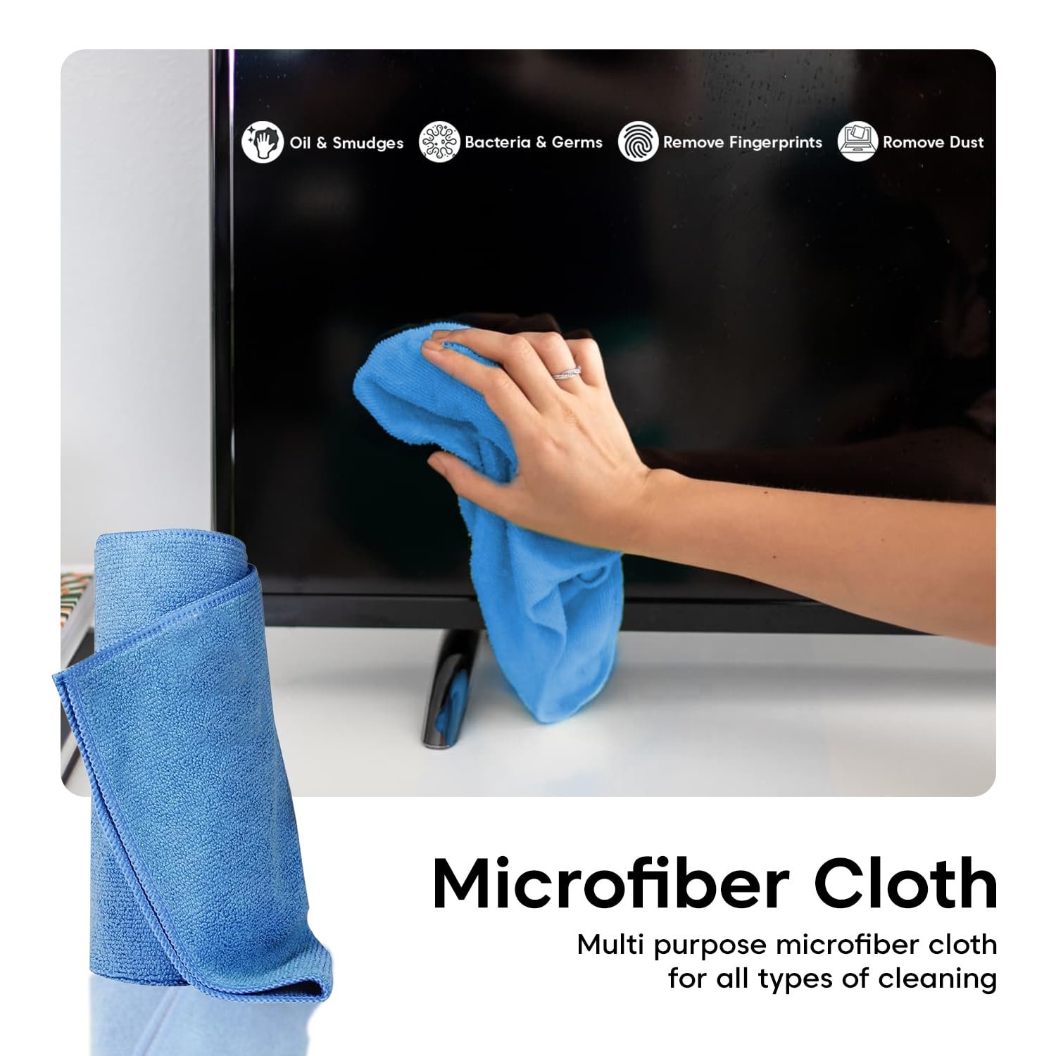 Sounce Professional 8-in-1 Cleaning Kit for Laptop, Tablet, Smartphone, Camera, Earbuds – Includes 100ml Cleaning Solution, Air Blower, Cotton Swabs, Suede Plush, Microfiber Cloth - Image 5