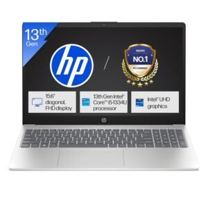 HP 15, 13th Gen Intel Core i5-1334U Laptop (8GB DDR4,1TB SSD) Anti-Glare, Micro-Edge,15.6''/39.6cm, FHD, Win11, M365 Basic(1yr),Office Home24, Silver,1.59kg, FHD Camera w/Shutter, fd0549TU