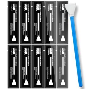 10 Pcs Sensor Cleaning Swabs, Camera Cleaning Kit Camera Sensor Cleaning Kit Sensor Cleaning Kit Suitable Camera Lens Maintenance Mirrorless Camera Care DSLR Sensor Cleaning Photography Equipment Care