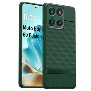 Inktree TPU Soft Back Cover for Moto Edge 60 Fusion 5G | Full Camera Protection | Flexible Shockproof Back Case for Moto Edge 60 Fusion 5G (Green)