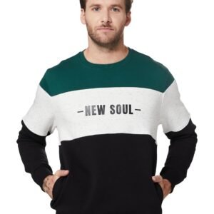 Amazon Brand – Symbol Men Cotton Rich Light Weight Crew Neck Sweatshirt (Regular Fit) (Available in Plus Sizes)