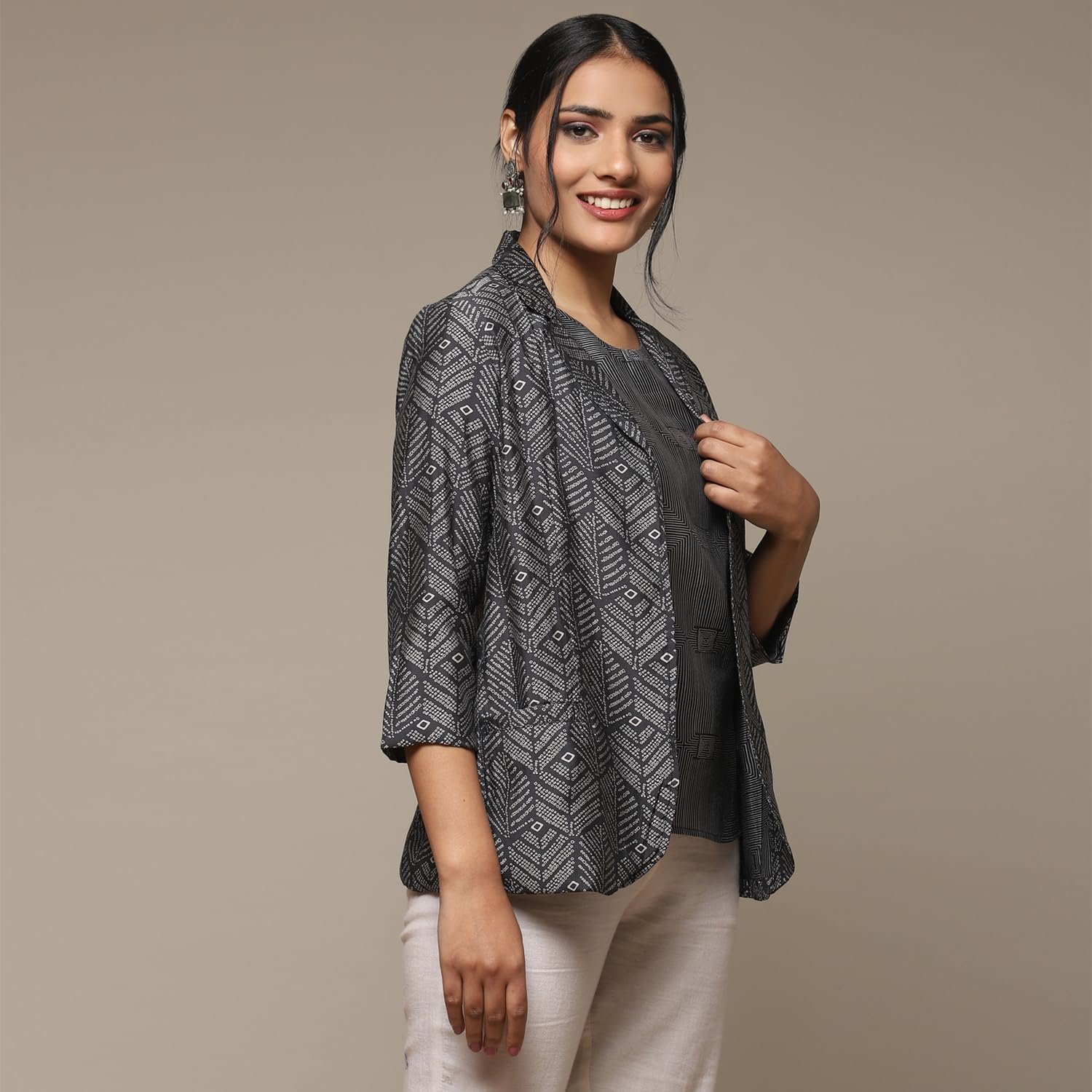 BIBA Women Casual Blazer Printed Mix and Match - Image 6