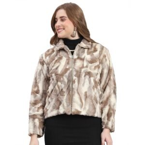 Monte Carlo Womens Printed Full Sleeve Collared Neck Casual Jacket (223062472)