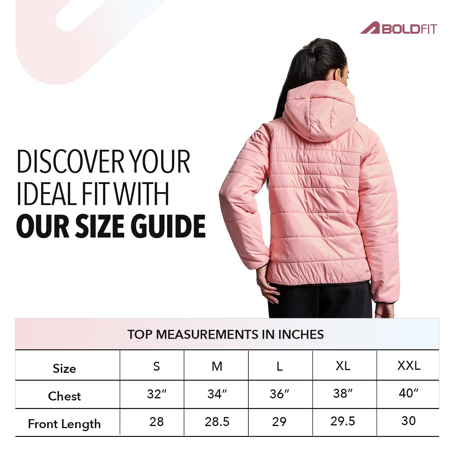 Boldfit jacket for woman puffer winter jacket for woman standard length jackets for women stylish latest hooded winter wear jackets for women cozy jerkins for ladies - Image 3