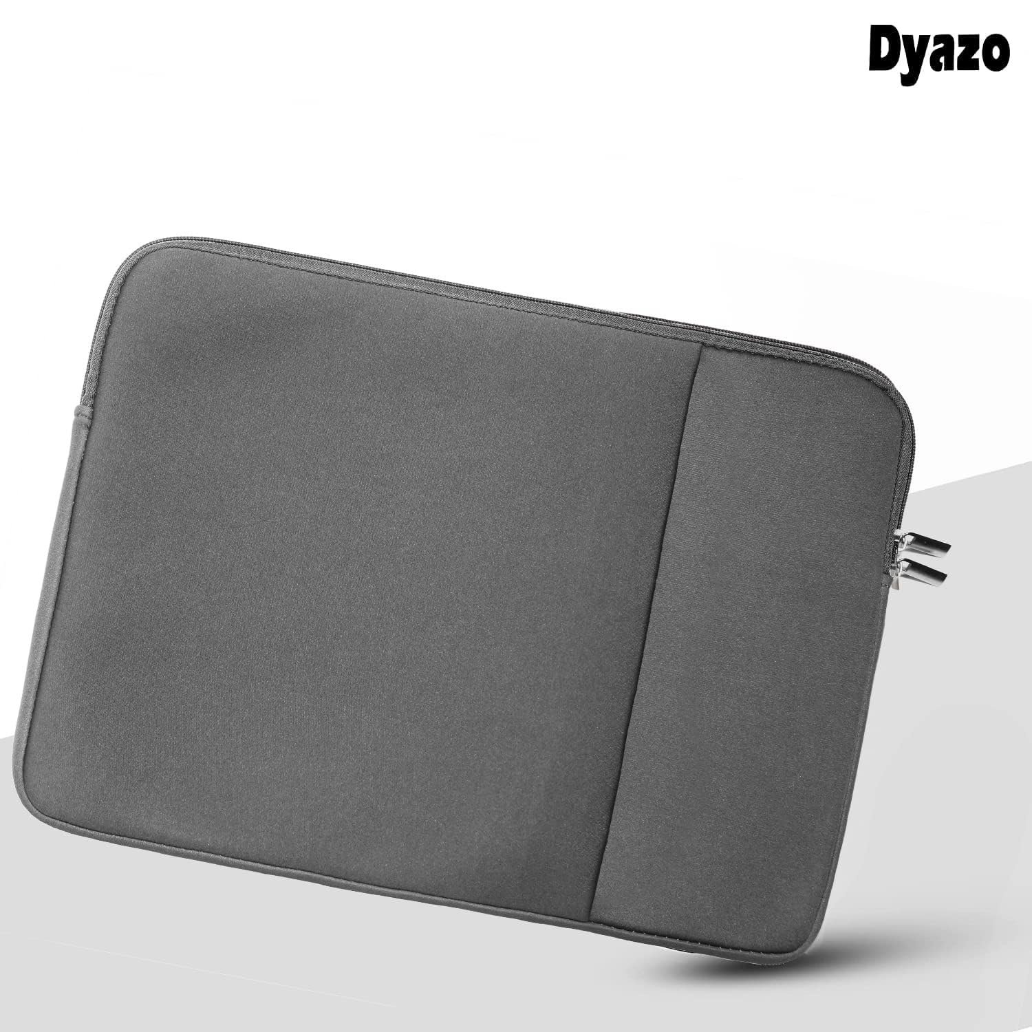 Dyazo Laptop Sleeve 15.6 inch Case, Water Repellent Polyester Neoprene Case with Accessory Pocket Compitable for MacBook, Dell, Lenovo & Other laptops, Notebooks Grey, (OnePOCKET 15.6 Grey) - Image 8