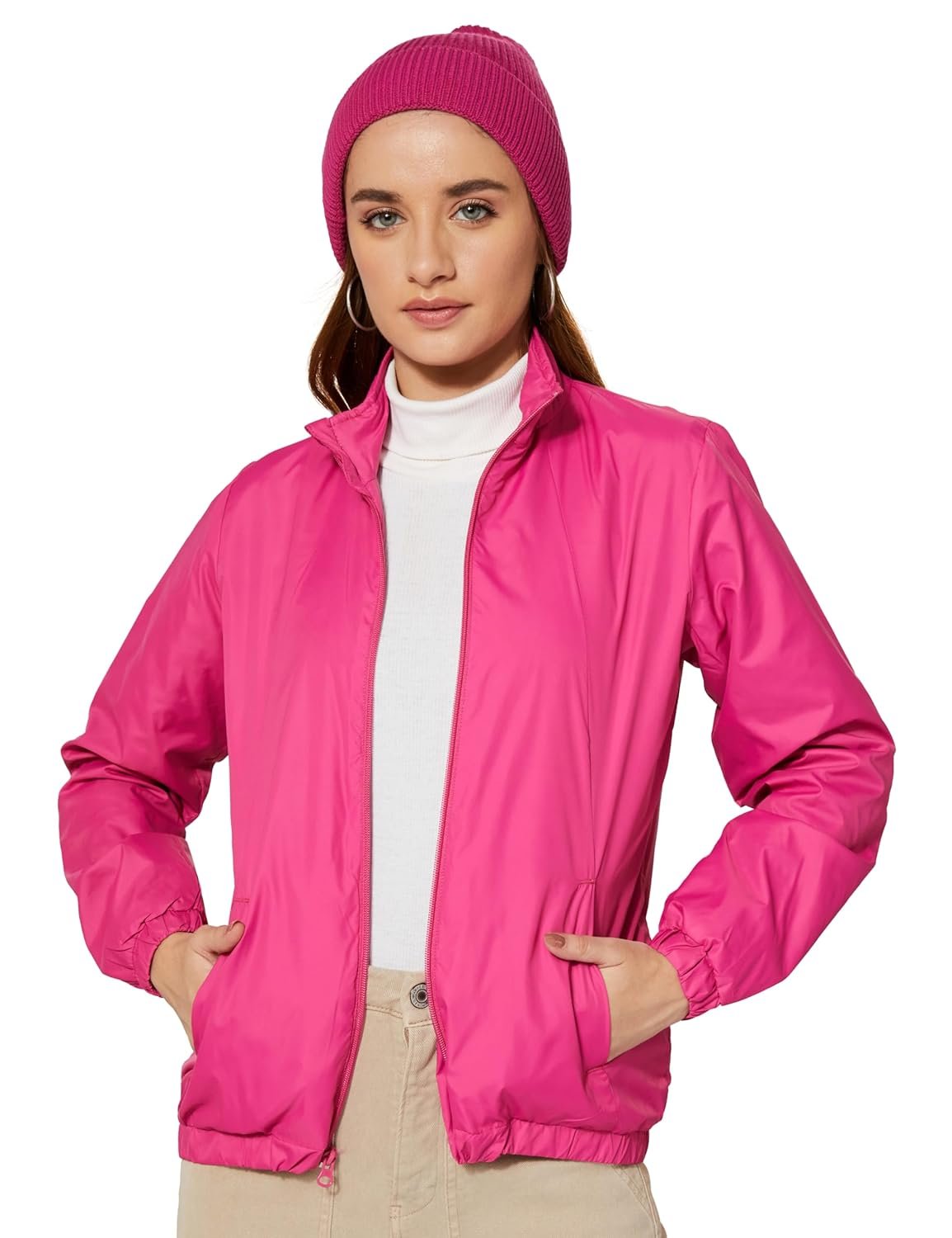 Amazon Brand - Symbol Women's 100% Polyester Regular Jacket