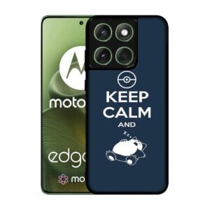 Sleep Pattern Design Premium 2D Printed Metal Back Case Cover for Motorola Moto Edge 60 5G / Edge 60 Fusion 5G