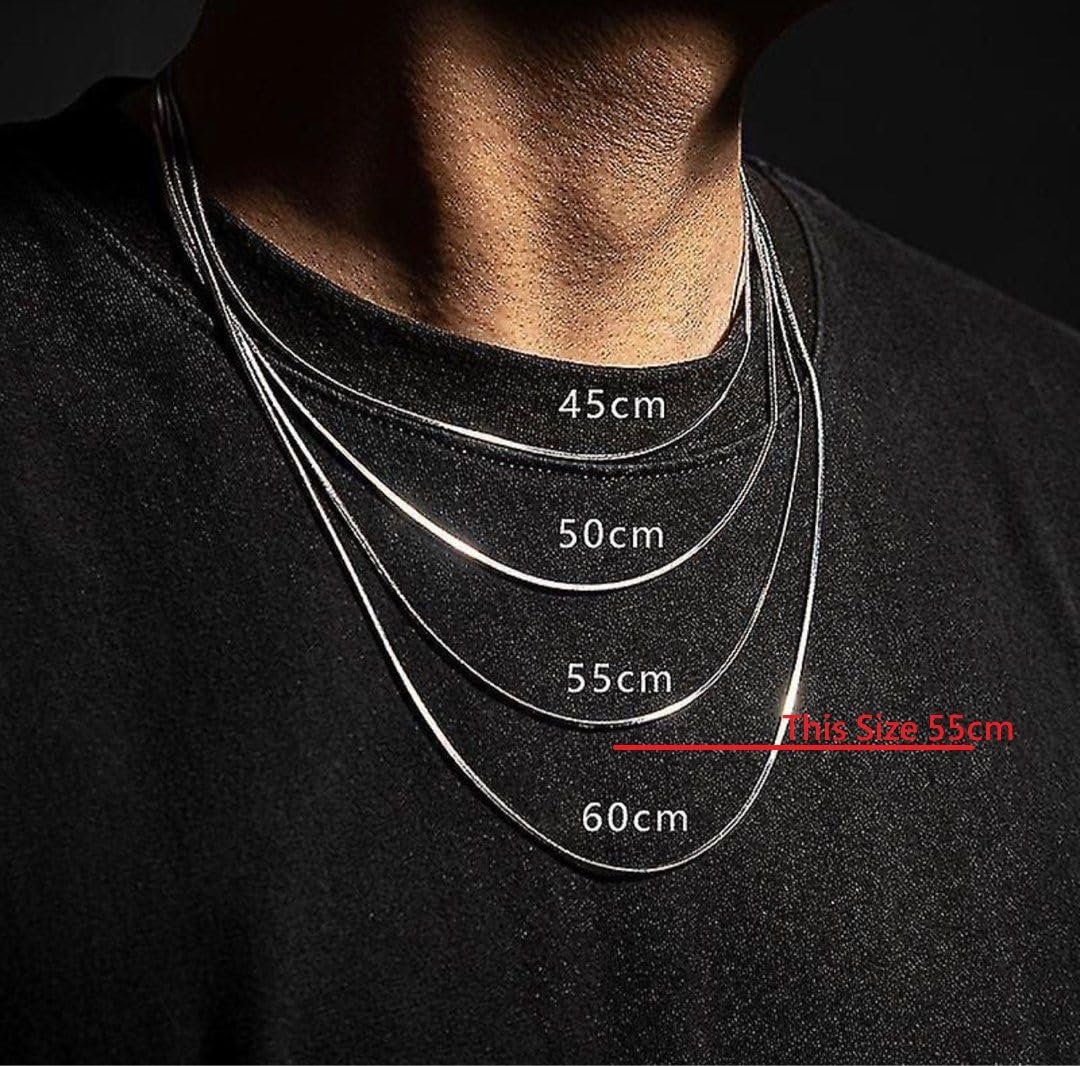 VAMA FASHIONS Classic Trendy Stylish Stainless Steel Silver Neck Necklace Chains for Men Boys - Image 4