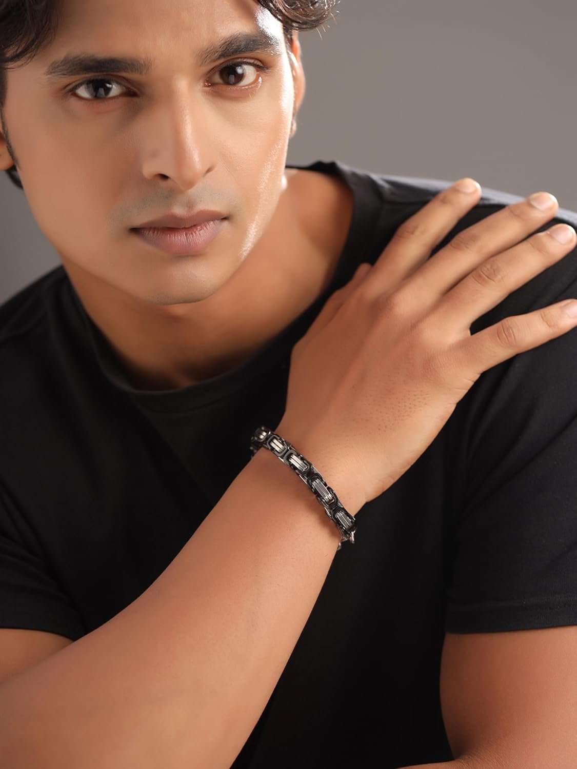 Yellow Chimes Bracelets for Men and Boys Fashion Bracelet for Men |Silver Toned Durable Stainless Steel Chain Bracelet for Men | Birthday Gift for Men and Boys Anniversary Gift for Husband - Image 6