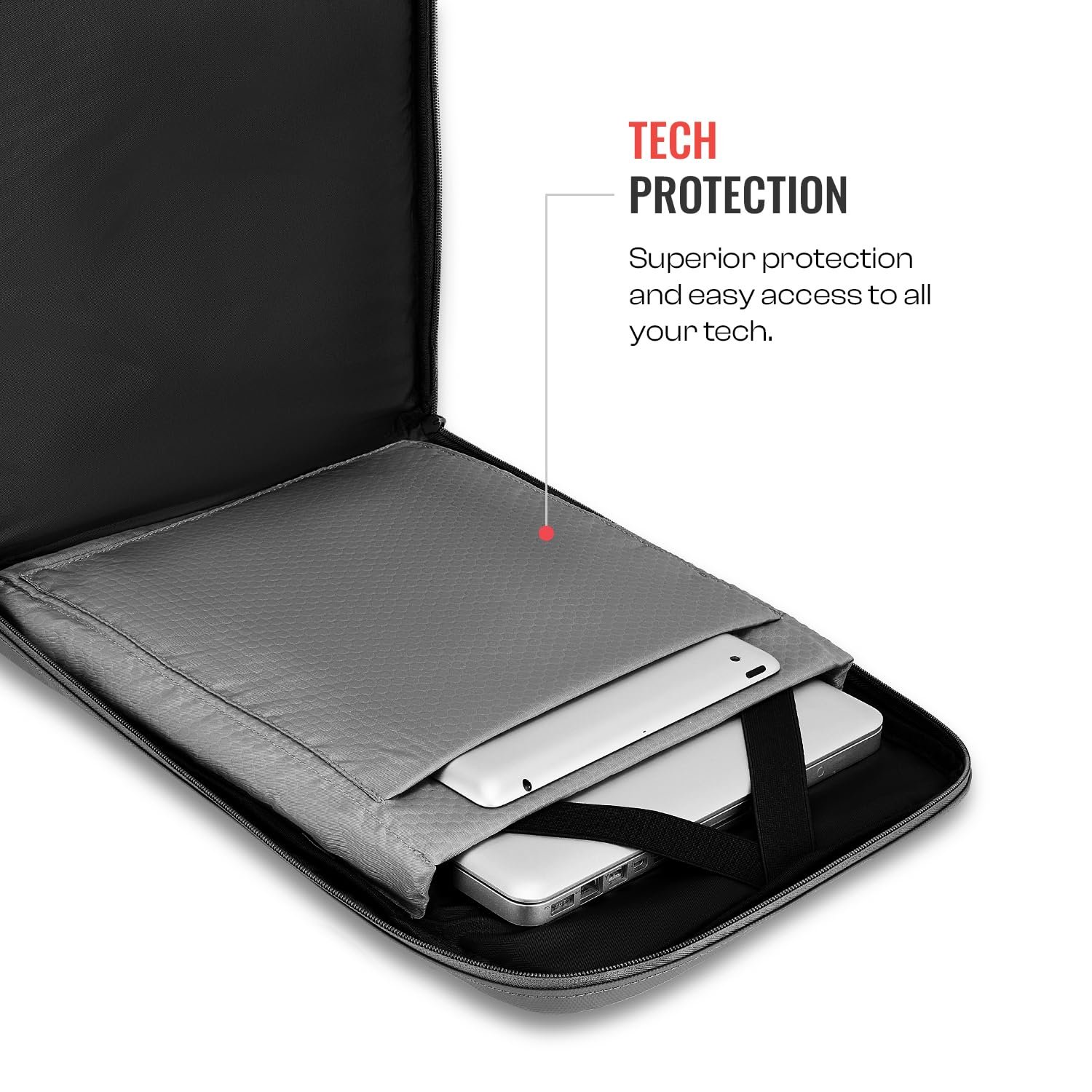 Urban Jungle by Safari, The Hive, Daily Commute & Office backpack | Premium fabric | Water Resistant | 180° Flat-open | Zipper Side Pockets | With Laptop & Tablet Sleeve Workpack - Image 6