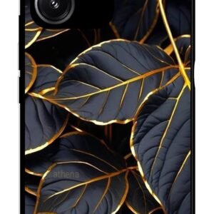 FURIOUS Compatible for Oppo A5 Pro 5G Mobile Phone Back Cover 2D Metal for Boys Girls Shining Leafs Printed Rubber Silicone Soft TPU Sides with Camera Protection