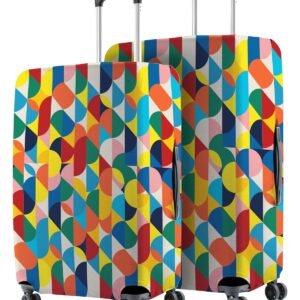Nasher Miles Polyester Protective Luggage Cover Set of 2 (Medium-Large) – Polka Design
