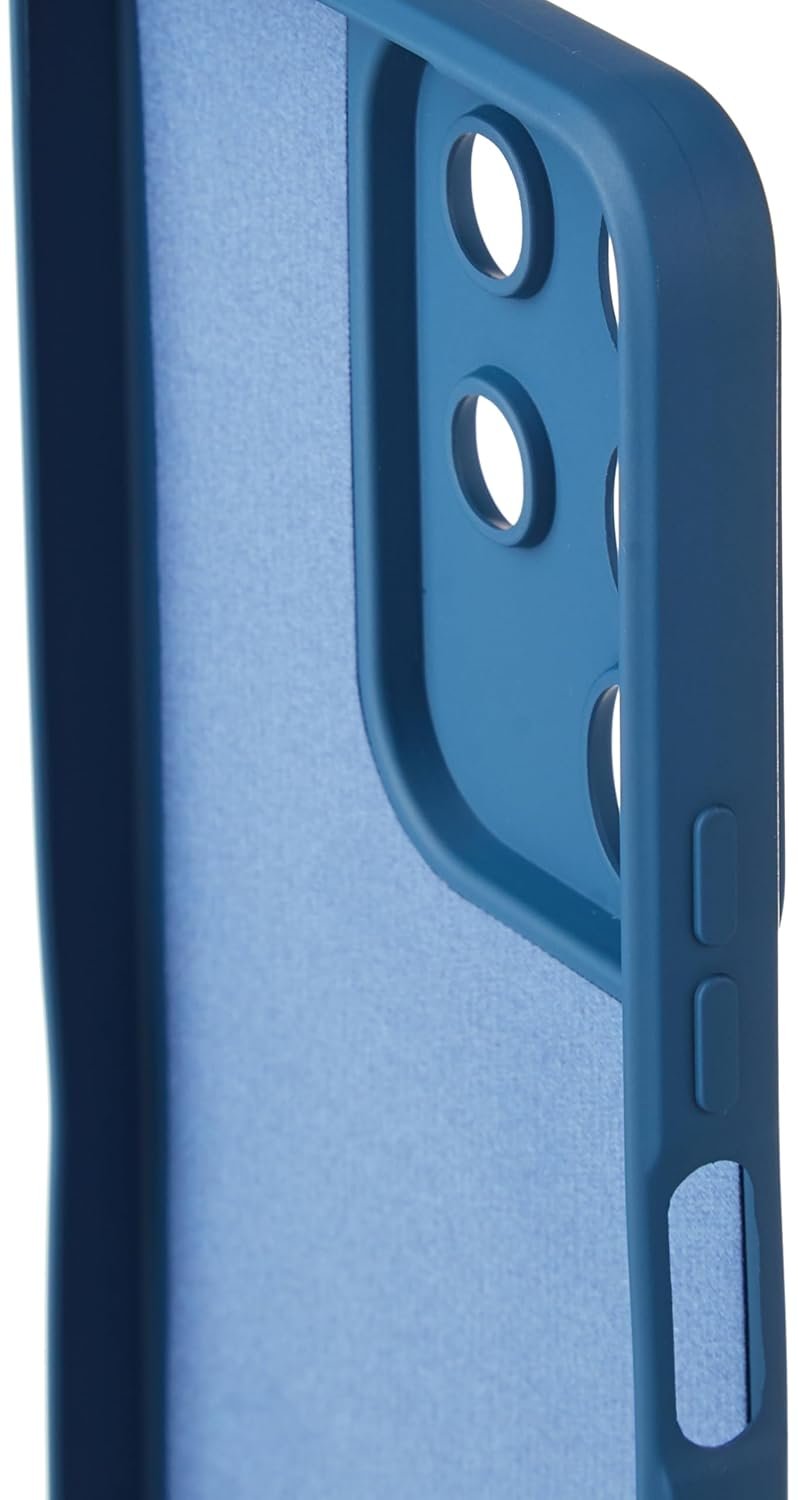 Kapa Matte Protective Lens Flexible Back Cover for Iqoo Z10x 5G / Vivo T4x 5G | Slim Silicone with Soft Lining Shockproof Full Body Bumper Case (Blue) - Image 3