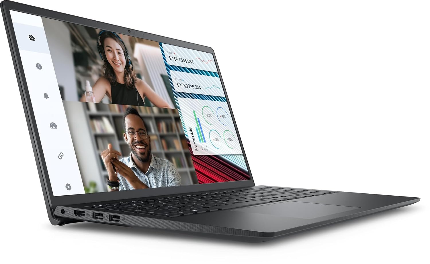 DELL 15 (2025) Intel Core i5 12th Gen 1235U - (16 GB/512 GB SSD/Intel Iris Xe Graphics/Windows 11 Home) Thin and Light Laptop/15.6" FHD Display/Backlit Keyboard/Black/1.5kg/MSO 2021/3 Years Warranty - Image 2