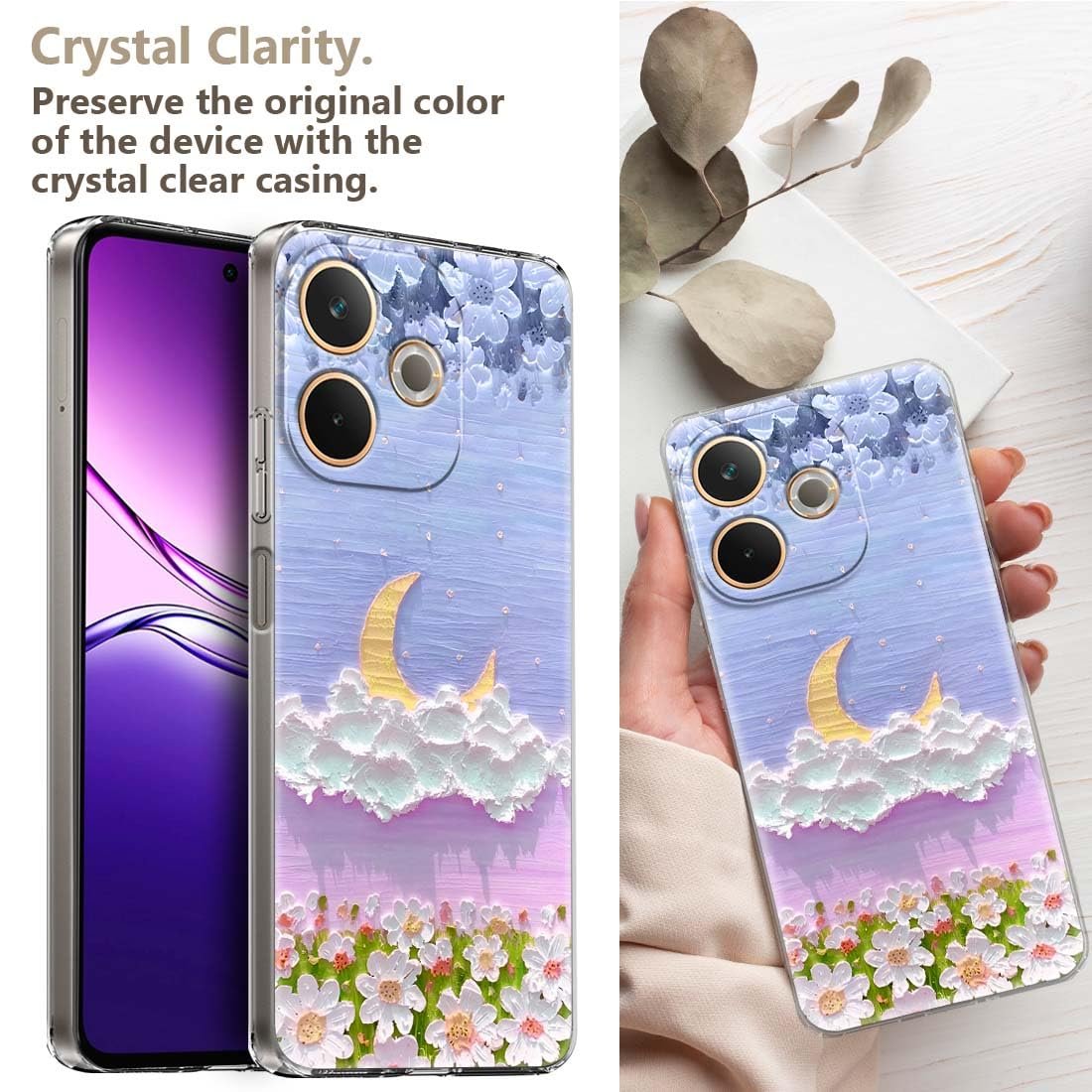 Fashionury Back Cover for Oppo A5 Pro 5G Designer, Printed,Transparent,Flexible, Silicon -D1151 - Image 5