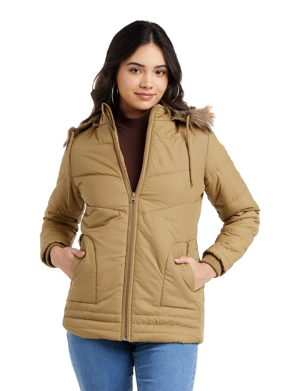 Amazon Brand - Symbol Women's Regular Quilted Jacket (Available in Plus Sizes)
