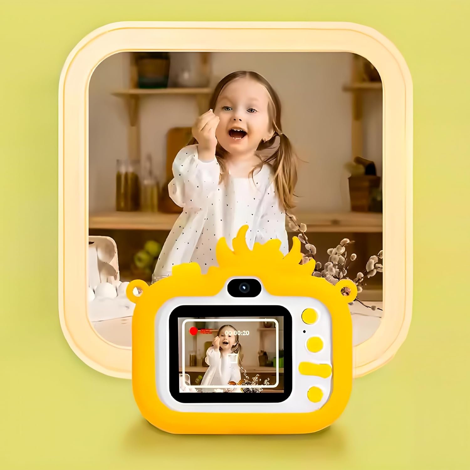 Wishkey Kids Digital Camera, Dinosaur Design, 2.0-Inch Display Support 4GB SD Card, Photo/Video Recorder with Games, Blue, for Boys Age 8-10 Years, Fun Gifts for Boys Girls Kids - Image 7