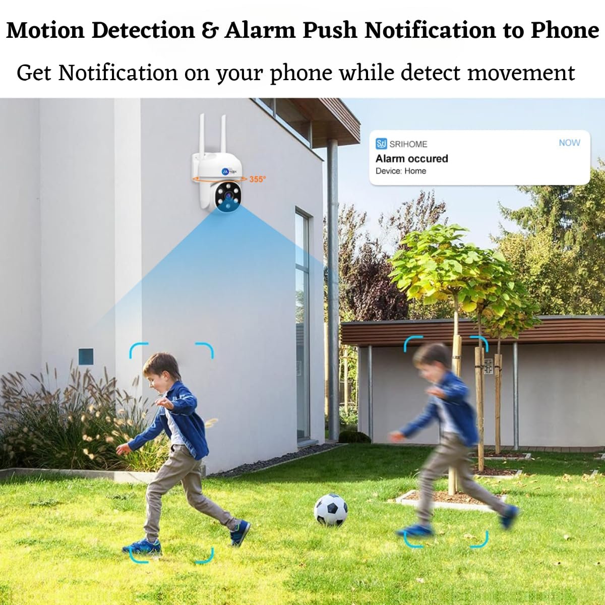 Maizic Smarthome 360° 3MP Full HD Smart Wi-Fi CCTV Home Security Camera, Pan/Tilt, 2 Way Talk, Night Vision, AI Human Detection, Waterproof, IR Distance 10mtr, Cloud & SD Card Recording Up to 128GB - Image 5