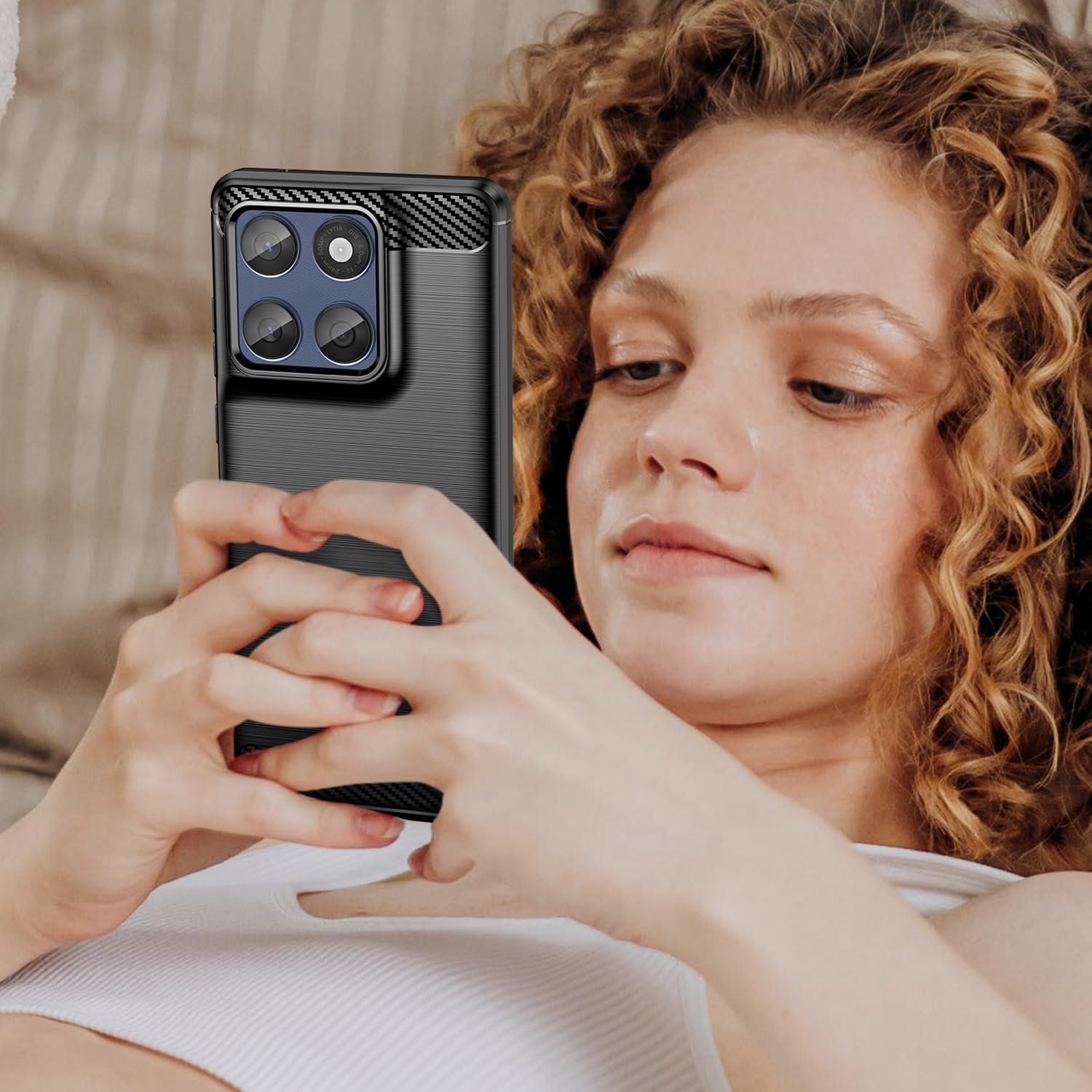 Soft Slim Back Cover for Motorola Edge 60 Fusion| Durable Design |Shockproof Bumper |Compatible with Motorola Edge 60 Fusion - Black - Image 7