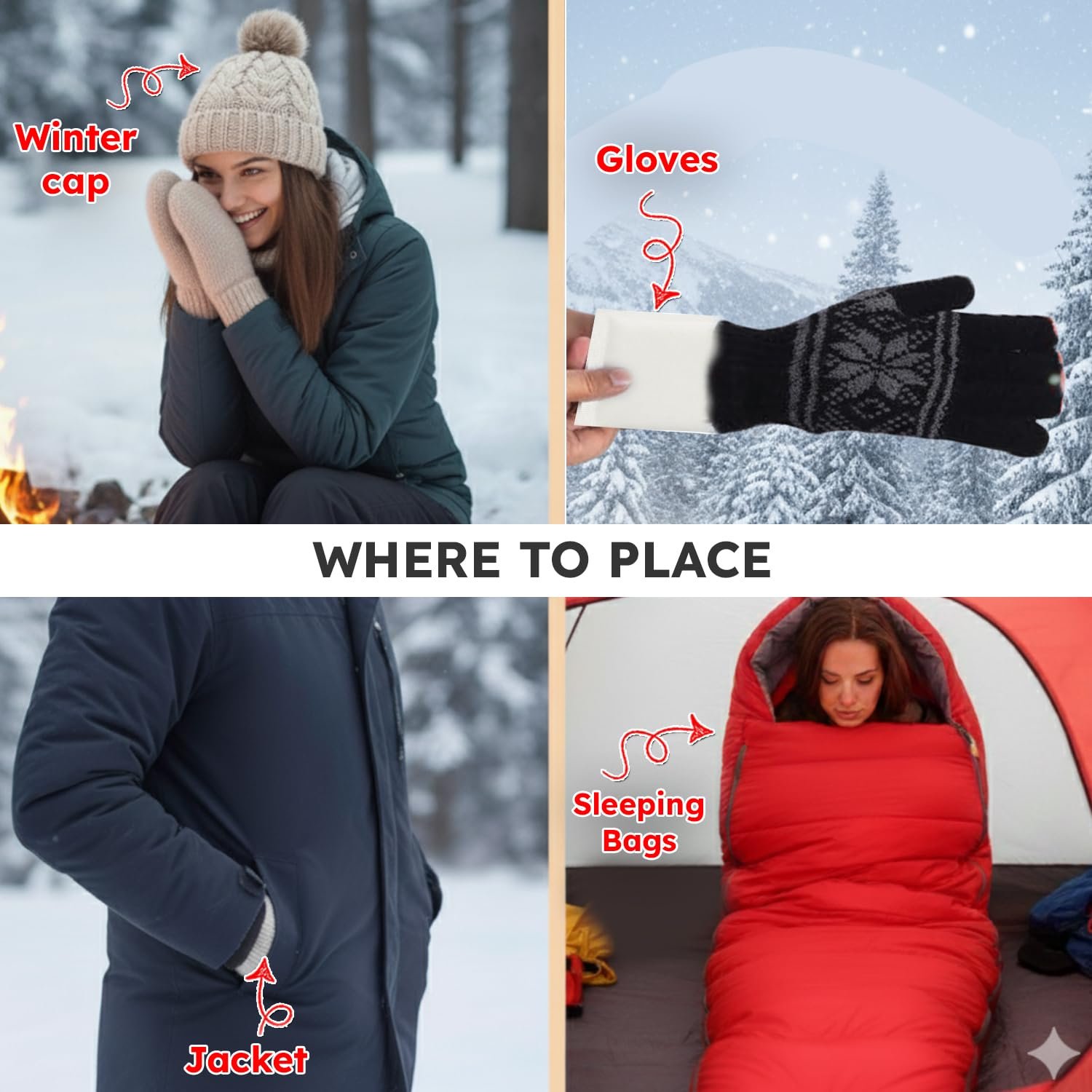 WARMEE Hand Warmers (Pack of 6 Pairs )| Air-Activated Self Heating Warmers | 8+ hours Long-Lasting Heat | Safe, Natural & Disposable Heat Packs for Winter, Travel, Camping & Outdoor Use - Image 8