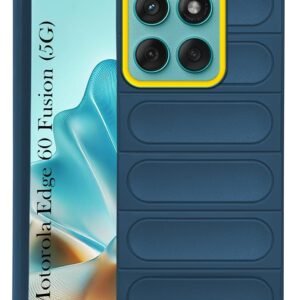 Jkobi Back Cover Case for Motorola Moto Edge 60 Fusion (Matte Liquid Silicone| Camera Protection Ring | Professional Wave Design | Shockproof Anti Slip Grip)