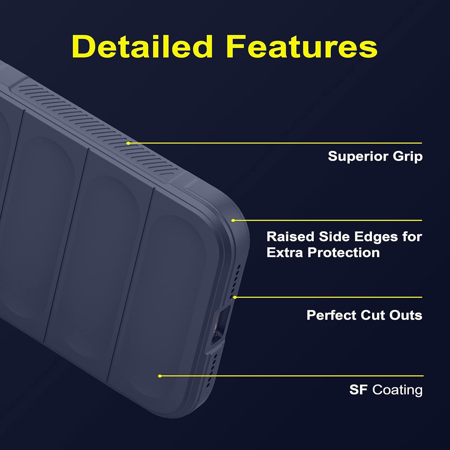 Zapcase Back Case Cover for Motorola Edge 60 Fusion 5G | Compatible for Motorola Edge 60 Fusion 5G Back Cover | Liquid Silicon Magic Case with Camera Protection | Sapphire - Image 6