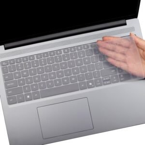 Saco Laptop Keyboard Cover Compatible for 2025 Lenovo IdeaPad Slim 3 15IRH10 Model 83K100C6IN, 83K100CGIN, 83K100CJIN Series 15.3 Inch Laptop, Silicone Clear