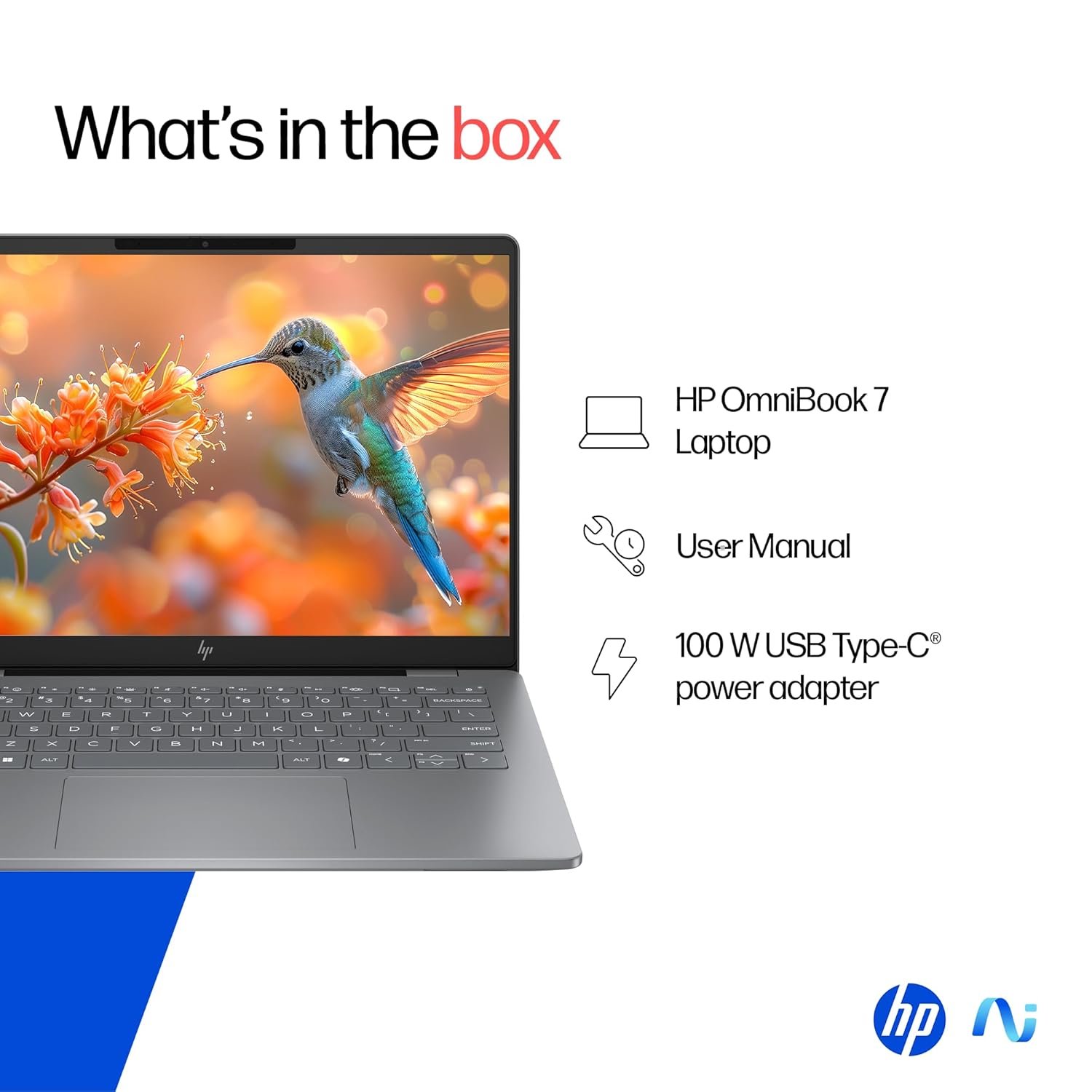 HP OmniBook 7 OLED, Intel Core Ultra 7 255H (32GB LPDDR5,1TB SSD), 3K, 0.2 ms, Micro-Edge, 14''/35.6cm, Win 11, M365, Office 24, Meteor Silver,1.5kg, fr0116TU, 5MP Camera w/Shutter, Backlit AI Laptop - Image 17