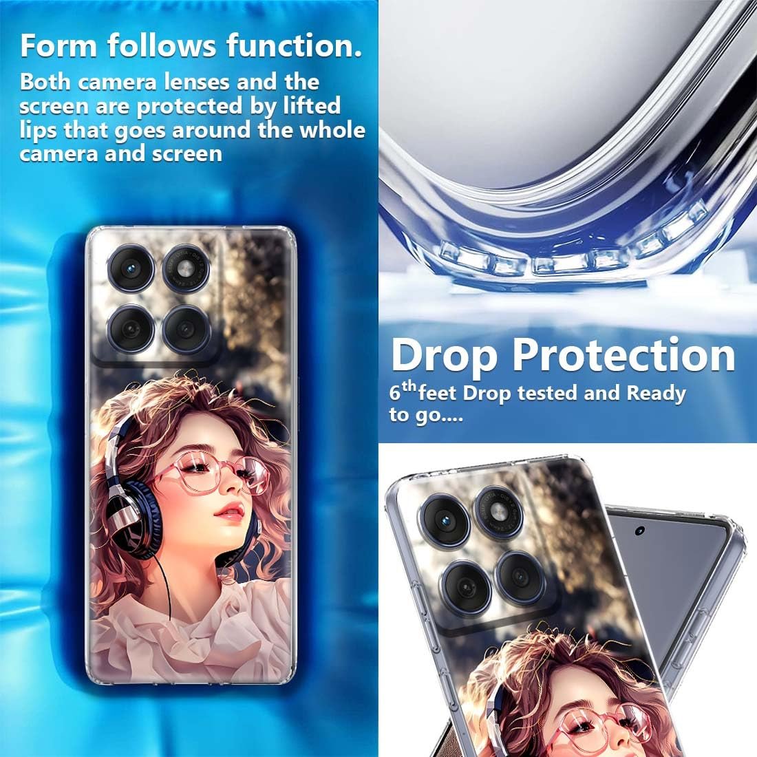 Fashionury Silicone Designer Printed Back Case Cover for Motorola Edge 60 Fusion -D3159 - Image 3