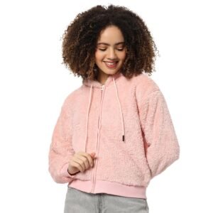 Campus Sutra Women’s Colorblock Sweatshirt with Ribbed Hem for Casual Wear | Low-High Neck | Long Sleeve | Button Closure | Cotton Sweatshirt Crafted with Comfort Fit for Everyday Wear