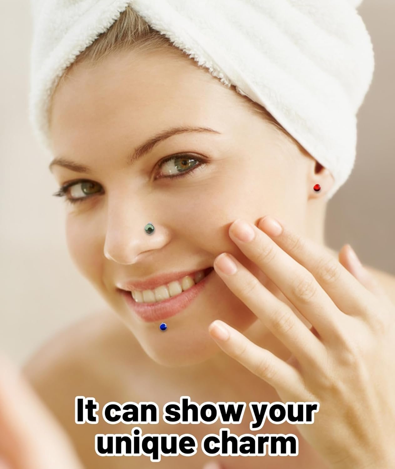 12Pcs Magnetic Nose Pin,Nose Ring Without Piercing,Small Size Ear Bone Studs for Women and Men,Fashion Jewelry for Parties - Image 3