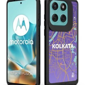 KAPAVER Impulse Back Cover Case Compatible for Motorola Edge 60 Fusion (PC + TPU) (GPS Kolkata), Multicolour