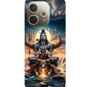 Premium Lord ”Shiva Mahadev Bholenath” Printed Hard Mobile Back Cover Compatible for Oppo A5 Pro 5G, Designer | Protective- D-374