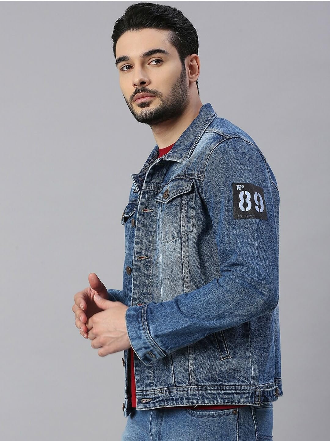 HIGH STAR Men's Cotton Full Length Jacket HSJKTR1190 - Image 4