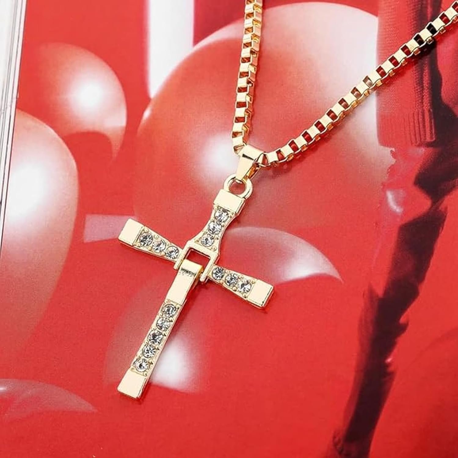 2 Cross Chains for Men, Holy Cross Pendant Necklace Set, Jesus Cross Chain, Christian Jewelry Gift, Accessories (Silvery+Golden) - Image 4