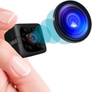 SIRGAWAIN Upgraded Mini Spy Camera 1080P Hidden Camera – Portable Small HD Nanny Cam with Night Vision and Motion Detection – Hidden Spy Cam – Indoor Covert Security Camera for Home and Office