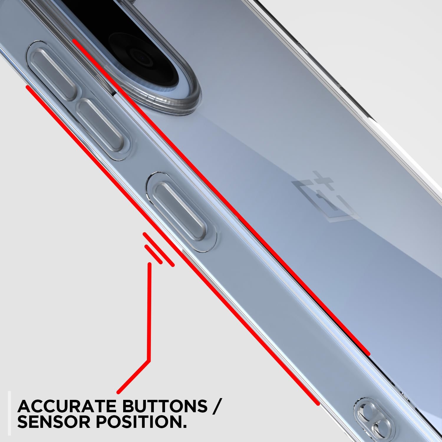 Pikkme Back Cover for OnePlus Nord Ce 5 5G PC + TPU Clear Transparent Raised Edges Shockproof Protective Phone Bumper Case(Transparent) - Image 6