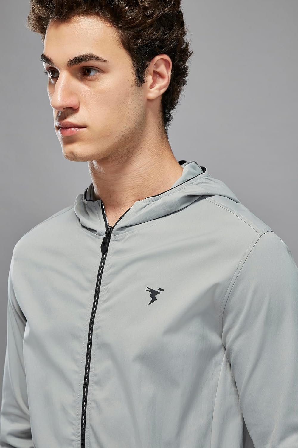 TECHNOSPORT Men's Polyester Regular Slim Fit Solid Hooded Jacket - Image 3