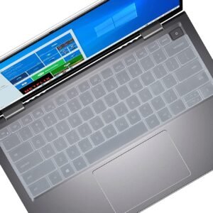 RAYA Silicone Keyboard Cover for Dell inspiron 14 ( 5430 5435 7420 7430 ) & Dell Vostro 14 ( 3420 3425 3435 5320 ) 14inch Laptops (Transparent)